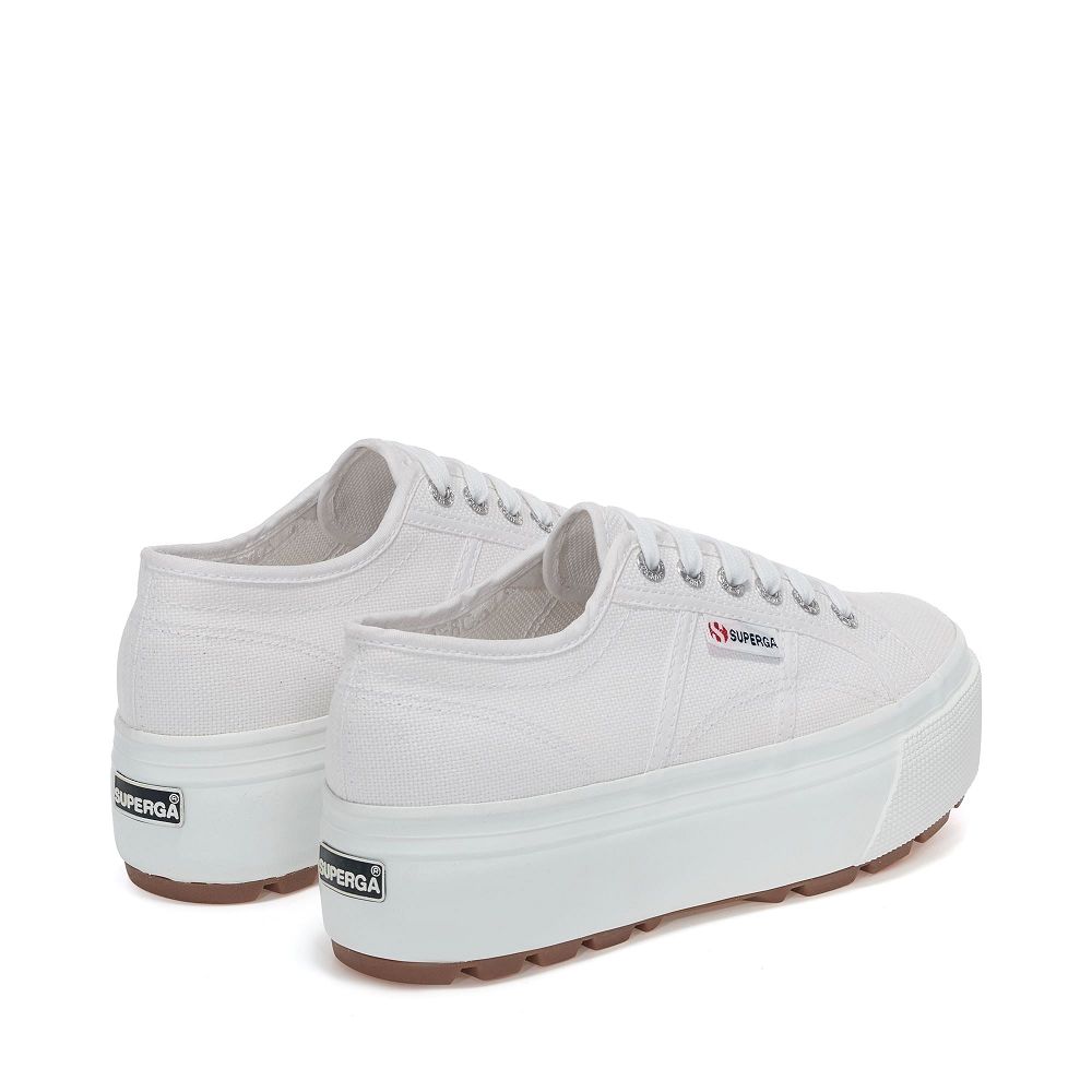 Superga 2790 Tank White Platform Sneakers - Women's Sneakers USA | US8117773